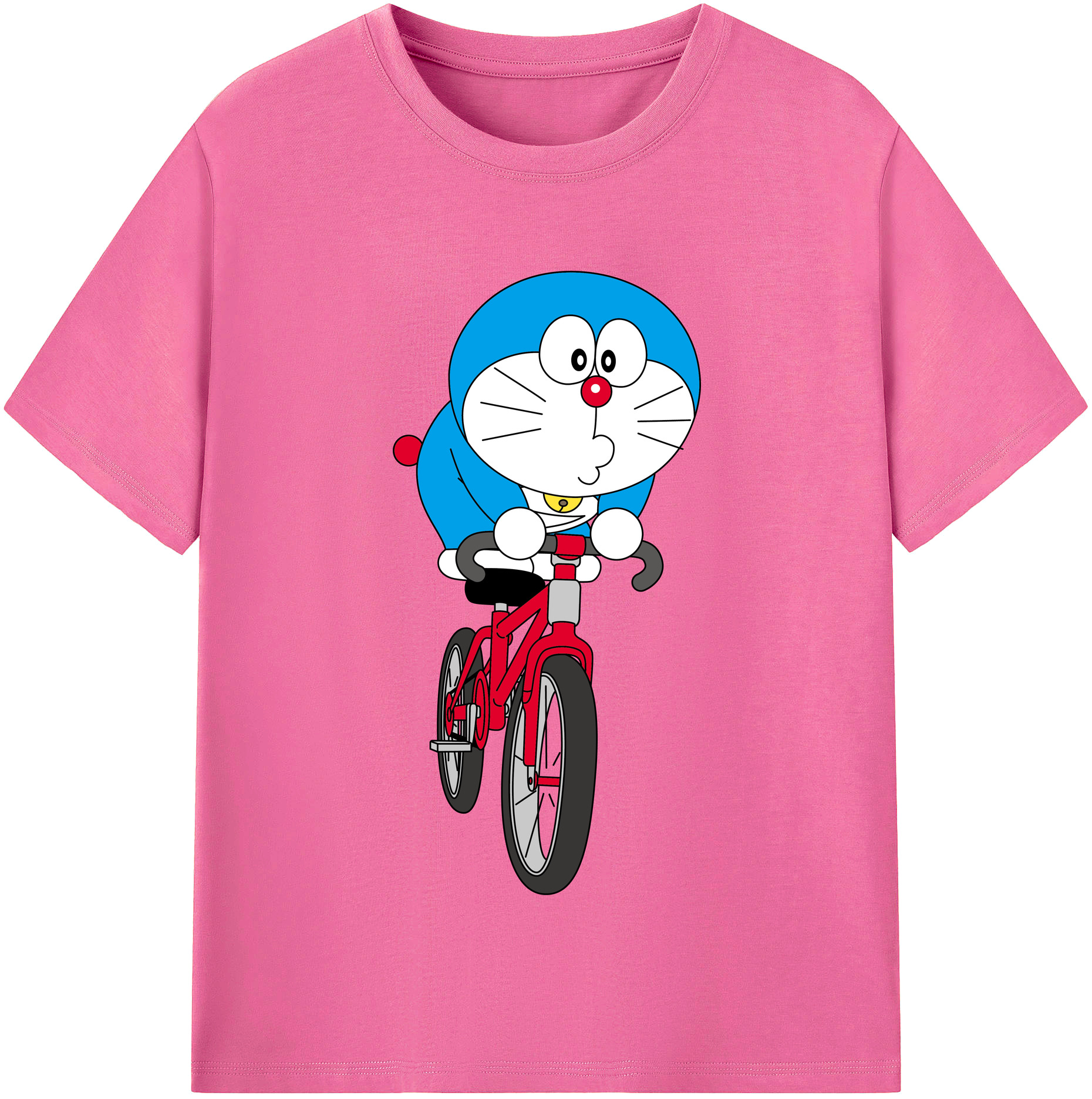（画像用） ドラえもん Doraemon レディースカジュアルプリントTシャツ（綿100％）